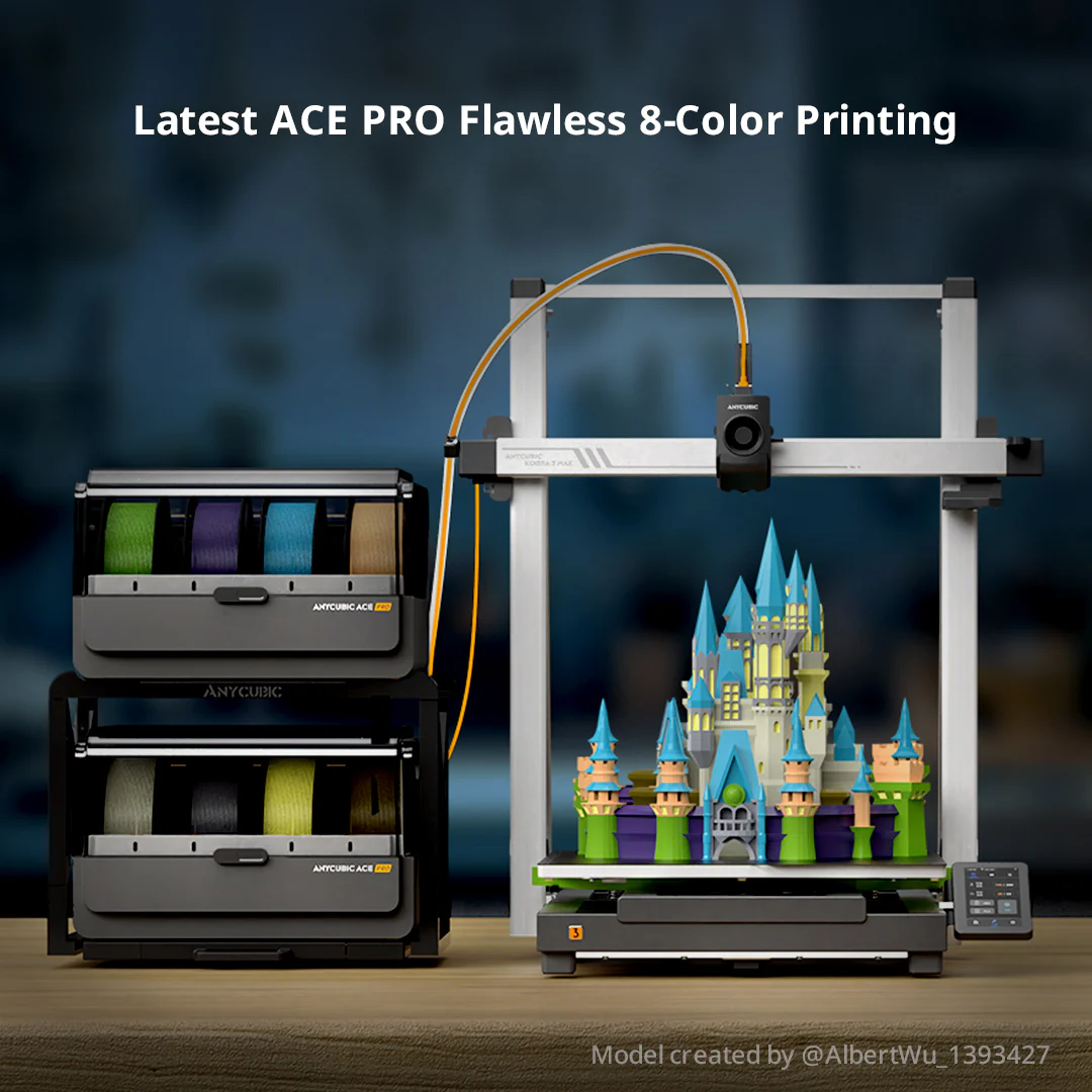Anycubic Kobra 3 Max Combo 3D Printer, Multicolor Printing 600mm/s High-Speed Printing, Large Build Volume 420x420x500mm - Image 3